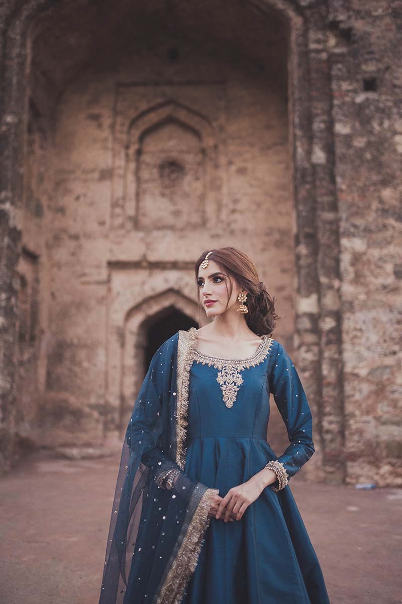 Blue Formal Maxi- HANDMADE